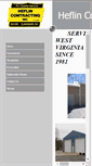 Mobile Screenshot of heflincontracting.com